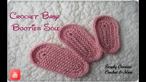 Crochet Baby Bootie Sole Size From 0 1 Year