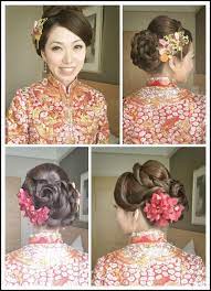 Bridal In Chinese Traditional Style Tea Ceremony Hair Asian Bridal Hair Bridal Hair And Makeup