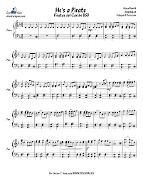 Pirates Of The Caribbean Piano Sheet Music By Klaus Badelt And Hans Zimmer Piano Score Piano Sheet Easy Piano Sheet Music Piano Sheet Music