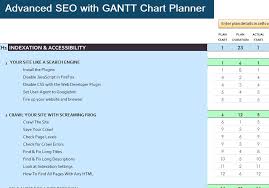 Advanced Seo With Gantt Chart Planner