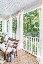 Diy Outdoor Curtains And Screened Porch For Under 100 Screened Porch Curtains Porch Design Outdoor Curtains