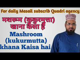 What ıs halal and haram ın ıslam ? Mashroom Kukurmutta Khana Halal Ya Haram Hai By Asrarul Qadri Najmi By Quadri Agency