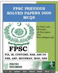 Fpsc Previous Solved Mcqs For Fia Books Free Download Pdf Past Papers Pdf Books