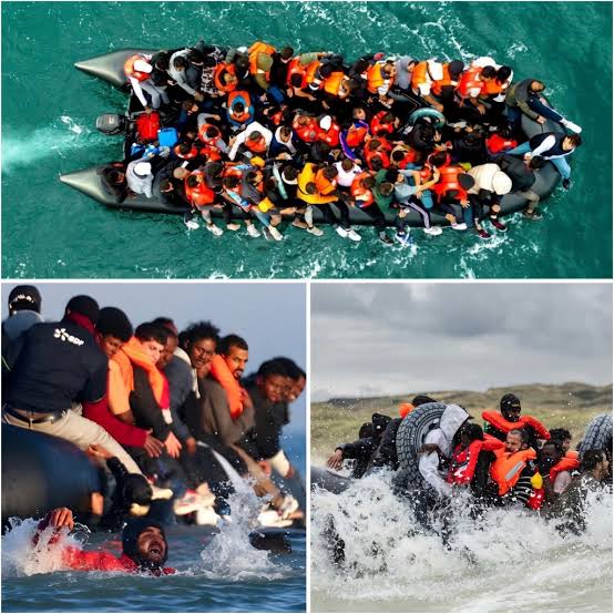 Pictures that appear to show men in balaclavas slashing 'migrant dinghies' have been widely shared online. Although there have been reports of people destroying small boats, these dramatic images ar