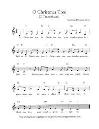O Christmas Tree O Tannenbaum Free Lead Sheet Christmas Piano Music Christmas Songs Lyrics Piano Music