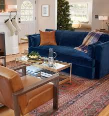 Leather Pillow Cover Rejuvenation Blue Sofas Living Room Navy Sofa Living Room Velvet Sofa Living Room