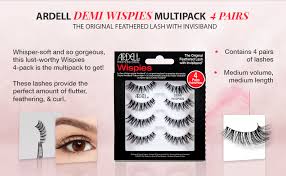 Ardell® demi wispies black are full, fluttery and have a graduated mixed length. Amazon Com Ardell Demi Wispies False Eyelashes Black Eye Make Up Enhancement Full Volume Strip Lashes 4 Pairs In 1 Pack Beauty