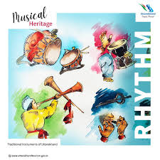 Popular musical instruments used by the people of this state include dhol, thali, dholki, turri, damoun, tabla and harmonium among others. Uttarakhand Tourism On Twitter The Traditional Musical Instruments Of Uttarakhand Represent The Values Of The State The Best Known Musical Instruments Are Damama Hurka Turhi Etc Folk Music Requires A Variety Of