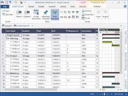 gantt chart template mindview gantt chart software