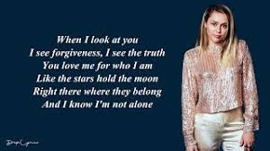 Sobre when i look at you. Miley Cyrus When I Look At You Lyrics Youtube