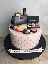 Day 2, make frosting, cut and stack the cakes, carve and cover and decorate. Mac Make Up Birthday Cake Mel S Amazing Cakes