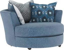 bellehurst blue 5 pc sectional living room swivel chair living room chairs teal accent chair