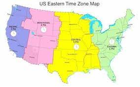 Edt Time Zone Map What Time Is Easter Time