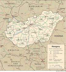 La hongrie (en hongrois : Hongrie Map Populationdata Net