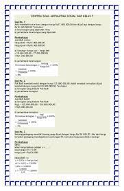 Aritmatika sosial serta soal dan pembahasan. Contoh Soal Aritmatika Sosial Smp Kelas 7