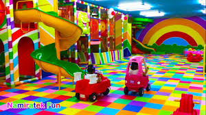 Naik Mobil Mainan Anak Mandi Bola Balon Yang Banyak Sekali Perosotan Asik Sekali Bersama Teman Youtube