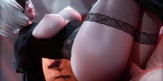 Nier Automata - 2B Outside Cowgirl Sex (Animation with Sound) watch online