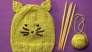 Intermediate knit this chunky beanie that features a cable within a cable stitch using wonderfully knit hats, headbands, cowl, scarfs, mitts and more with these fashionable knit sets. Free Knitting Pattern For A Child S Cat Hat