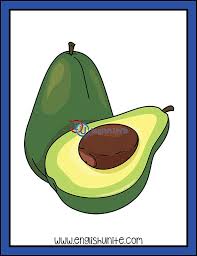 Fruit Avocado English Unite Clip Art Kids Clipart Food Clips