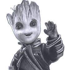 Draw the hands and legs. Draw Baby Groot Novocom Top