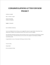Check spelling or type a new query. Congratulations Letter For New Project
