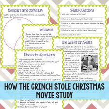 How the grinch stole christmas. How The Grinch Stole Christmas Movie Study Mom For All Seasons