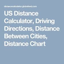 Us Distance Calculator Driving Directions Distance Between