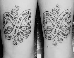 I Solemnly Swear That I Am Up To No Good Harry Potter Tattoo Marauders Map Tattoo I Solemnly Swear That I Am Up To No Good Mischief Managed Tattoos Map Tattoos Sister Tattoos