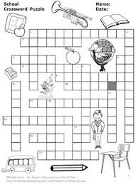 This is an easy one suitable for first and second graders, or for people learning english on their first or second year. First Day Of School Vocabulary Activities Crossword Crossword Puzzle