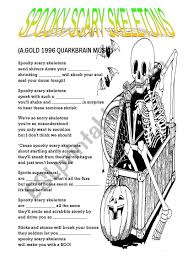 Here are roblox music code for spooky scary skeletons (100,000+ sales) roblox id. Spooky Scary Skeletons Esl Worksheet By Gkole70