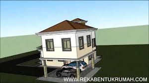 Rumah moden setingkat desainrumahid com pelan lantai 2 tingkat diy pelbagai ilham teres 4 bilik deko b1 09 (pelan banglo 3 contoh model kampung ~rumah idaman. Pelan Rumah D2 13 Pelan Rumah Banglo 2 Tingkat 6 Bilik 5 Bilik Air Youtube