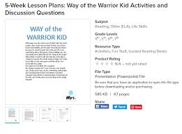 Way Of The Warrior Kid Jocko Willink Mrs Erin Johnston Guided Reading Books School Bullying Lesson Plans