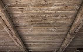 These wood ceiling ideas show you how the warm, comfortable look of wood enhances a room's the wooden ceiling idea below shows how you can incorporate white wood with modern furniture. Perspective View Of Old Wooden Ceiling With Cross Beams Stock Photo Picture And Royalty Free Image Image 128384691