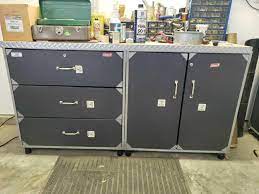 Amazing garage solutions has custom garage cabinets to organize your garage with 500+ garage cabinet choices, 12 powder coated colors, and a redline garagegear garage cabinets benefits: Coleman Workbench Cabinet Idaho Auction Barn