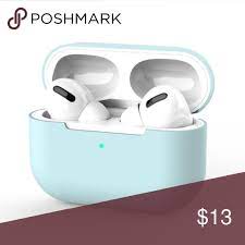 New Airpods Pro Blue Protective Silicone Case Phone Case Accessories Earphone Case High Quality Earphones
