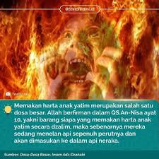 Anak yatim adalah salah satu orang yang memiliki posisi terbaik dengan allah dan sebagai orang dicintai oleh allah swt. Risalah Surga Makan Harta Yatim Memakan Harta Anak Facebook