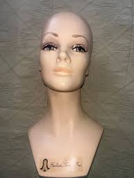 Vintage 1960's Mannequin Head Bust by Fashion Tress Inc.