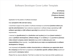 Recommendation letter template recommendation letter student council. Software Developer Cover Letter Includes Fee Template