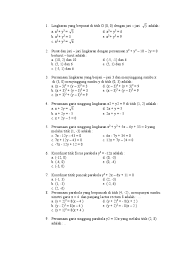 Irisan kerucut adalah irisan bidang dengan kerucut tegak. Soal Irisan Kerucut 1 Pdf