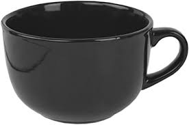 Artisanal shapes complement rustic place settings, while clear glass. Amazon Com Home Basics 22 Oz Extra Large Ceramic Jumbo Soup Or Coffee Mug Hot Or Cold Beverage Comfortable Grip Handle Black Coffee Cups Mugs