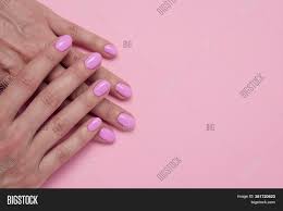 Download Female Hands Pink Nail Image Photo Free Trial Bigstock