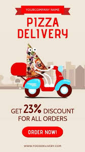 Pizza Delivery At Home In 2020 Restaurant Flyer Restaurant Poster Flyer