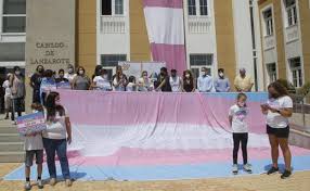 El rosa representa a las personas que se identifican con el espectro femenino, el azul a quienes se identifican con el masculino y el amarillo representa las atracciones no binarias. Las Personas No Binarias Existimos Canarias7