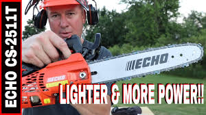 As you learned, gas is still king. Echo Chainsaw Cs 2511t The Lightest Gas Chainsaw In North America Youtube
