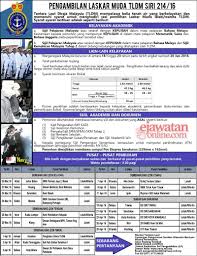 Jadual temuduga terbuka untuk jawatan cabin crew Tentera Laut Diraja Malaysia Tldm 28 April 2016 Jawatan Kosong 2020