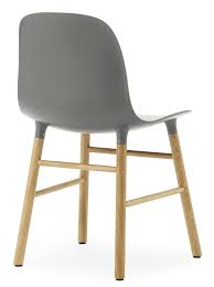 The curved shape of both chair backrest and seat offer an exceptionally comfortable. Stuhl Form Von Normann Copenhagen Grau Holz Natur Made In Design