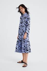Zara Leopard Print Shirt Dress Animal Print Shirt Dress Printed Shirt Dress Leopard Print Shirt