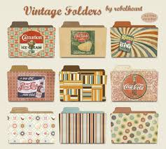 Vintage Folders By Seven4soul On Deviantart Folders Folder Design Folder Icons For Mac