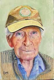 My dad's art, Roy, in watercolour of a Cotswolds' cottage he just finished  yesterday. He's 80 year's old and I think he is still very talented.