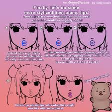 Tips for drawing simple lips. Magic Poser On Twitter We Love Creating Community Resources For Artists To Use And Improve Their Flow Enjoy Our Comprehensive Tutorial On How To Draw Lips Anime Manga Style Check Out Our
